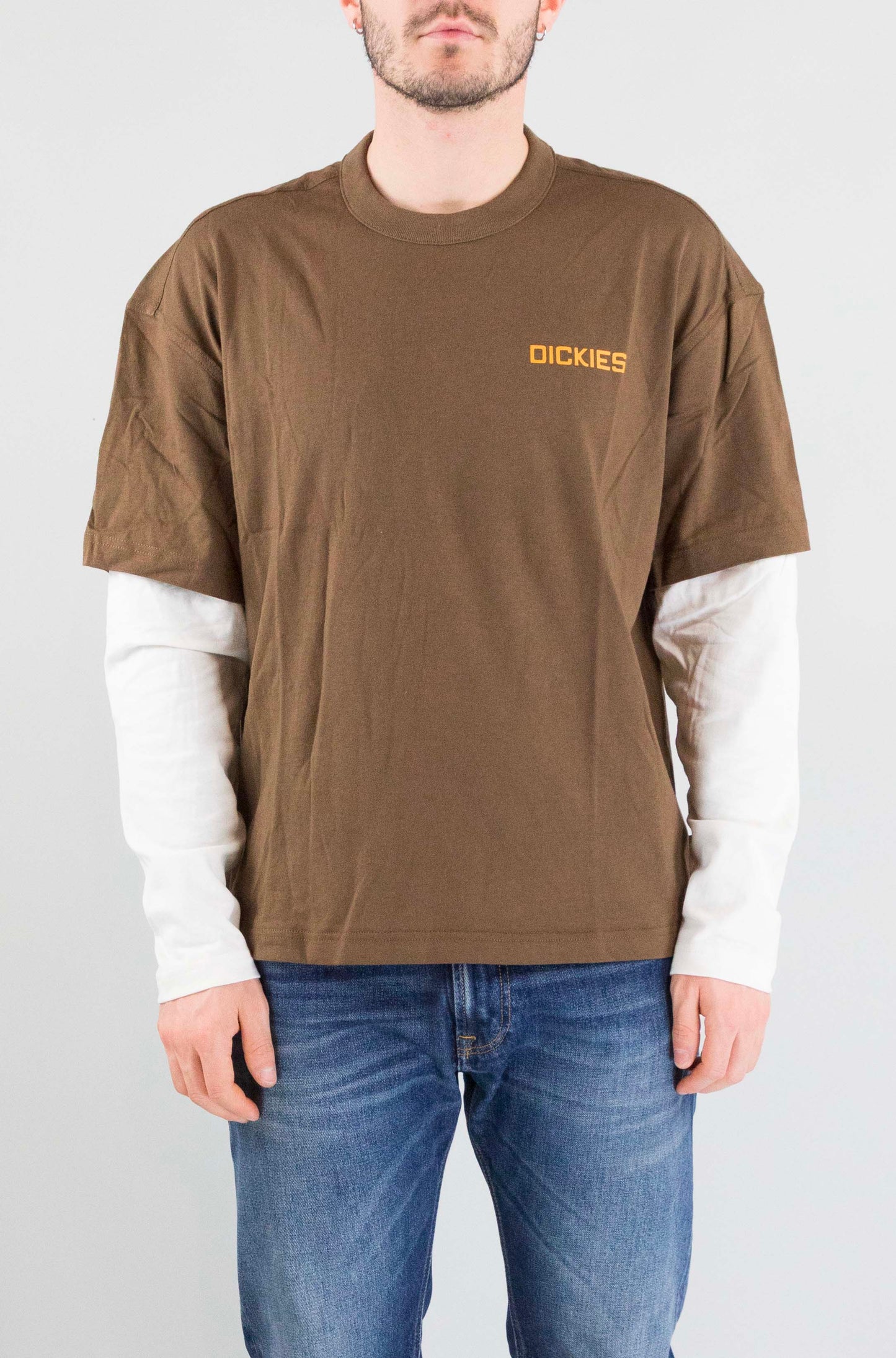 T-Shirt Dickies Brown da Uomo dk0a88jf0tb