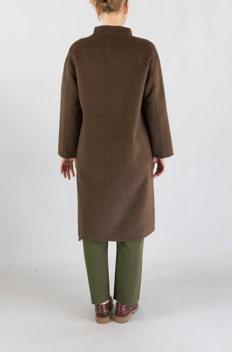 Cappotto Nice Things Marrone da Donna wwx081