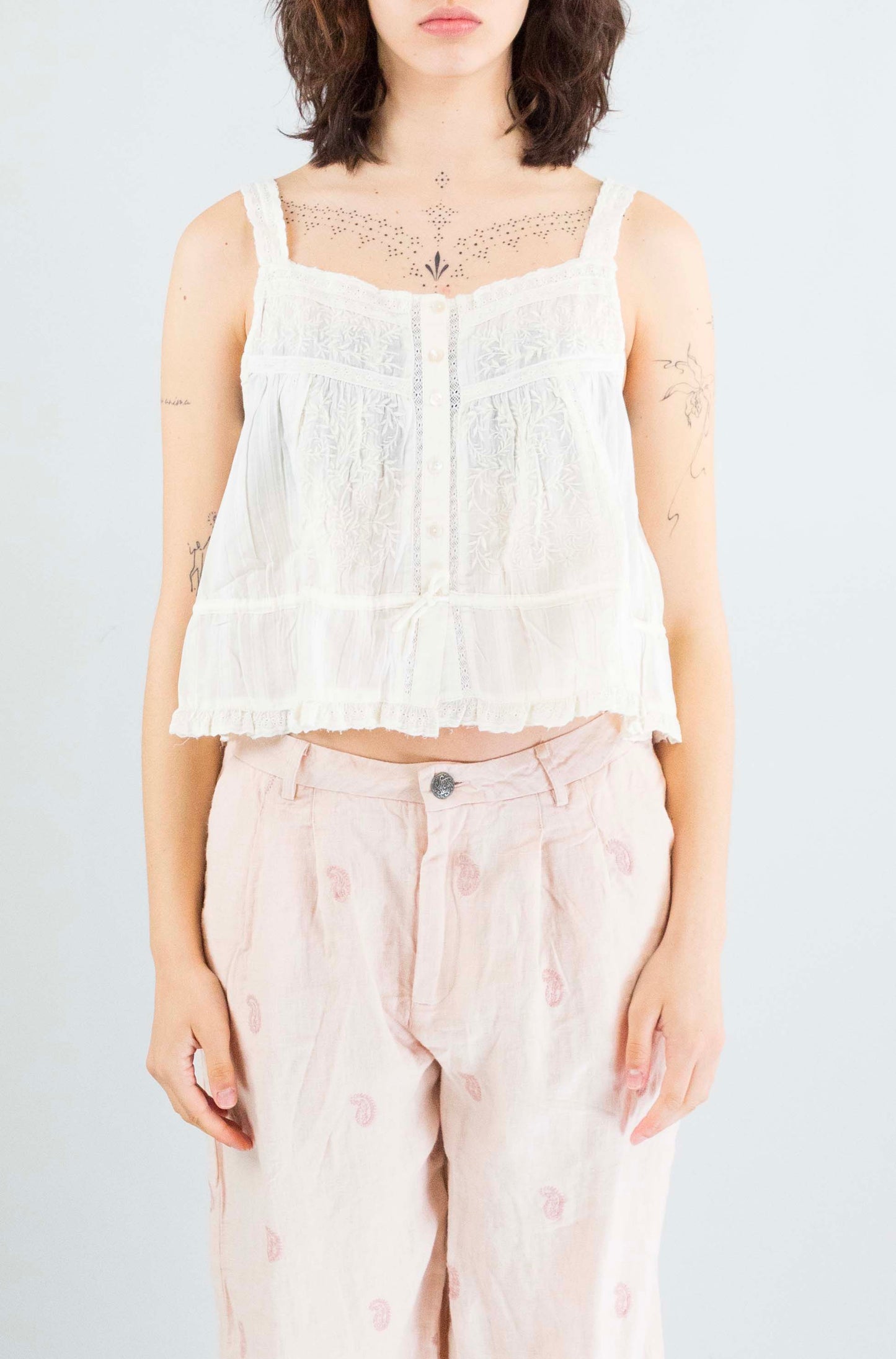 Top Maison Hotel Coquillage da Donna vintage lace constanza