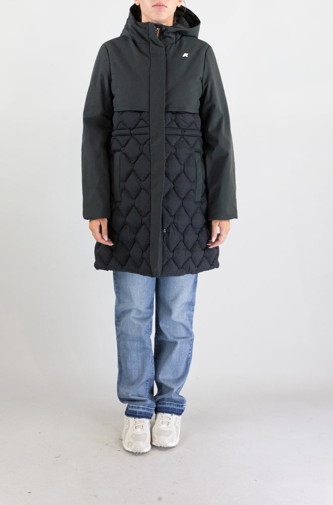 Giubbotto Kway Usy Black da Donna k8161ew siphelle hybrid warm shell