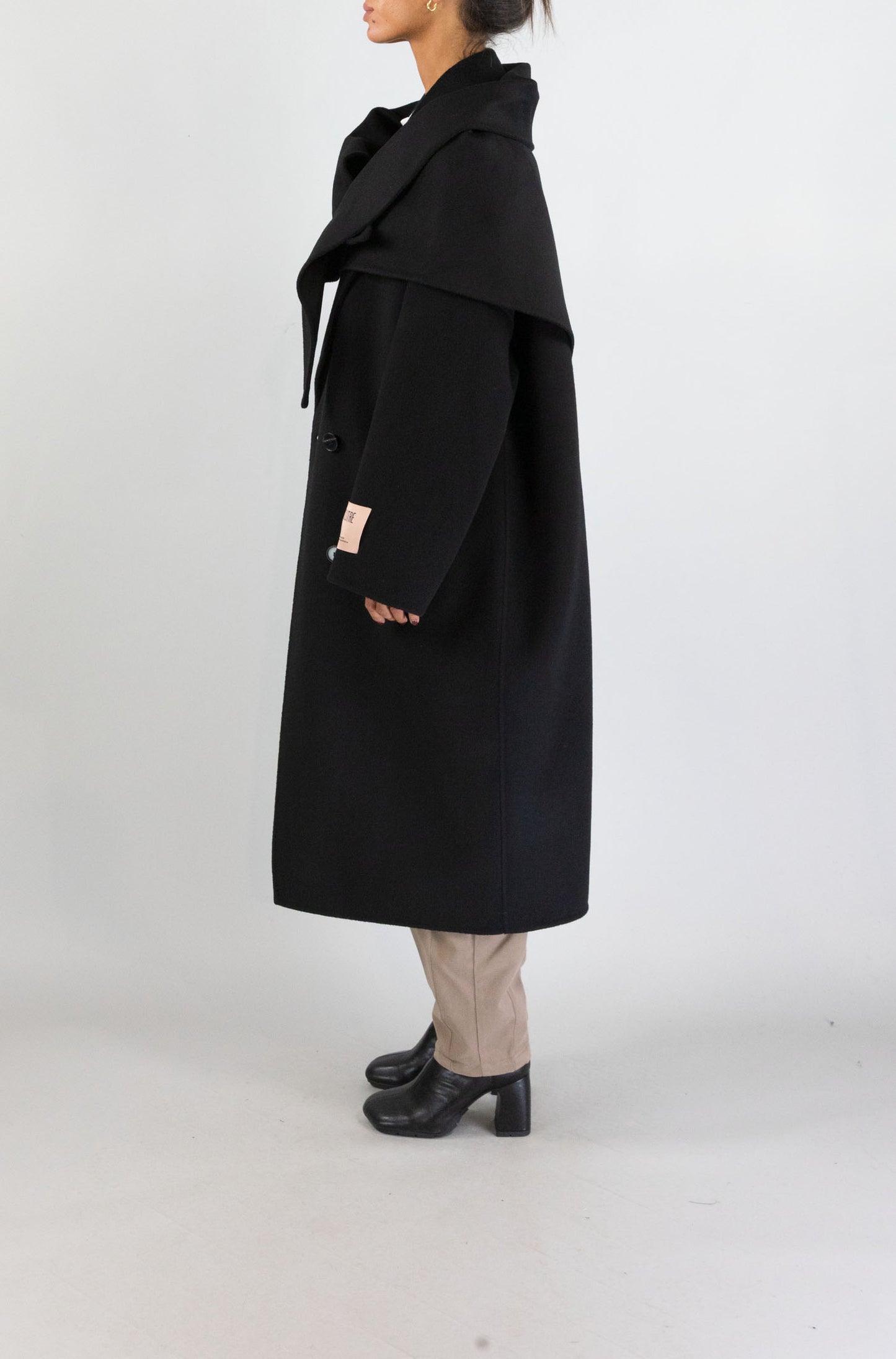 Cappotto Solotre Nero da Donna m1f0001
