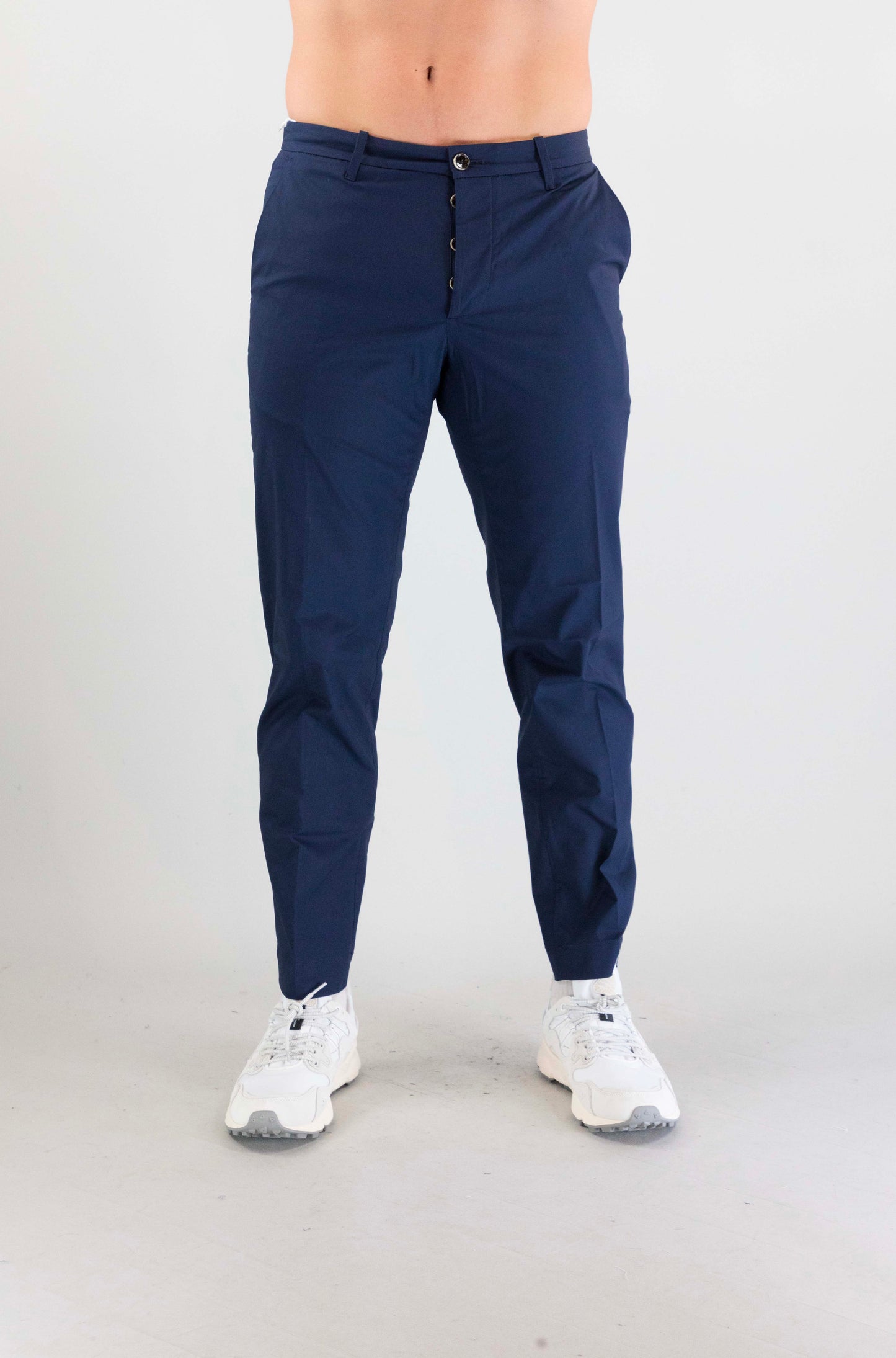 Pantalone Nine In The Morning Navy da Uomo gve69 giove piatto