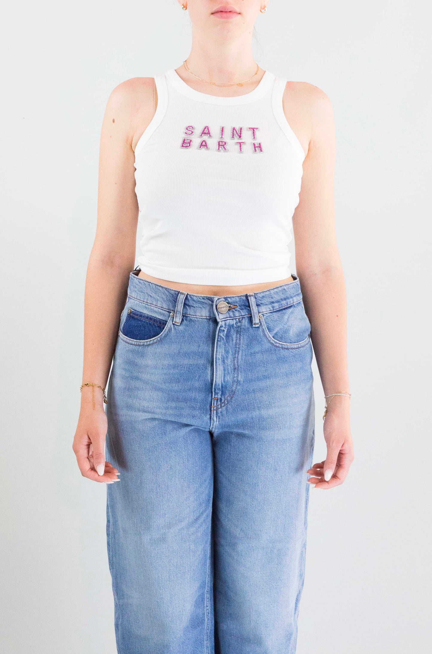 T-Shirt Mc2 Saint Barth Rib Sbarth da Donna ada