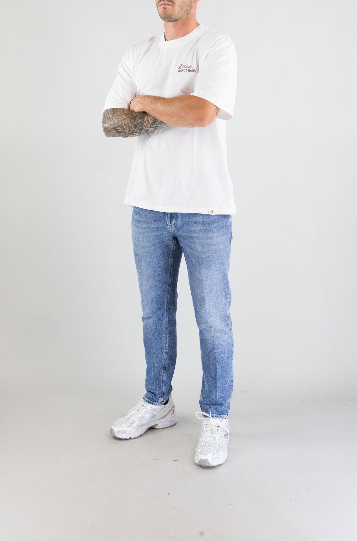 T-Shirt Dickies White da Uomo dk0a87qn0wh
