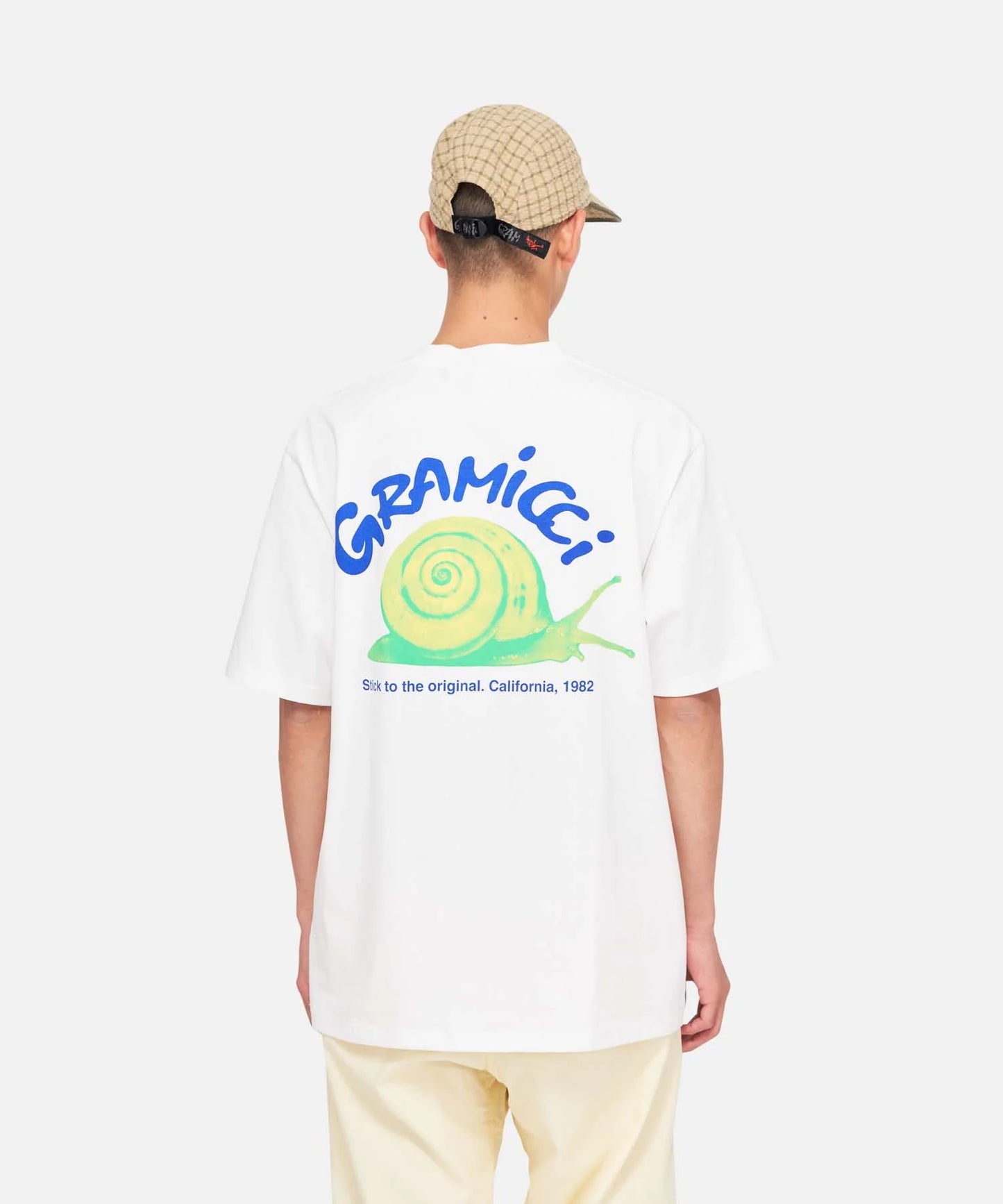 T-Shirt Gramicci White da Uomo g5su t162 snail tee
