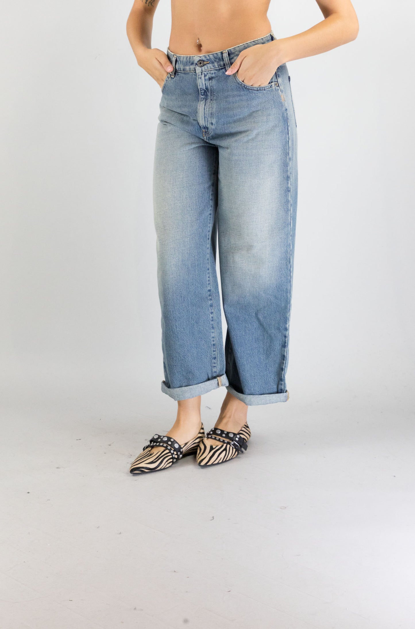 Jeans Solotre Denim Vintage da Donna m1f0115