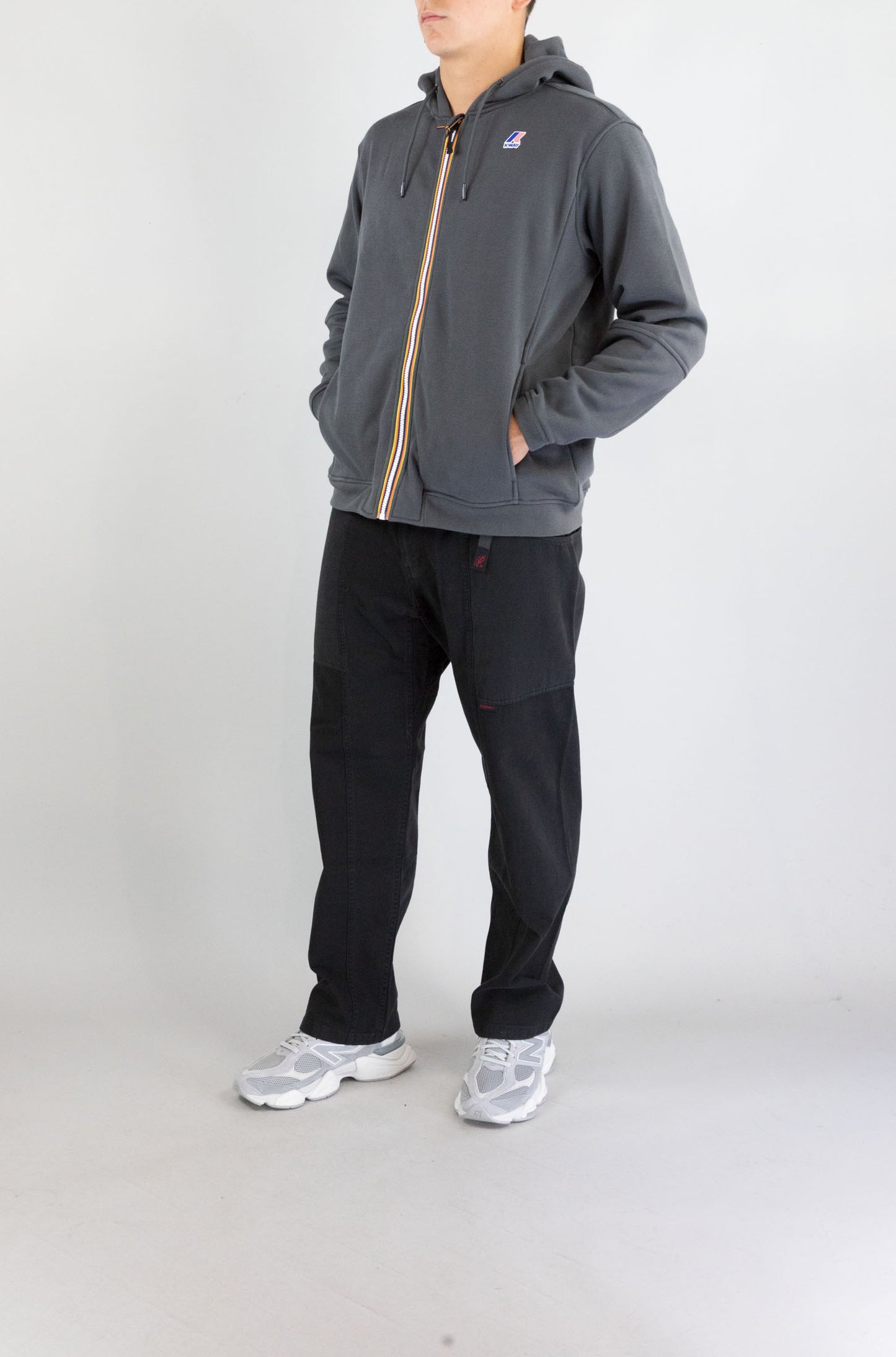 Felpa Kway 133 Grey Shadow da Uomo k4147lw prosper brushed