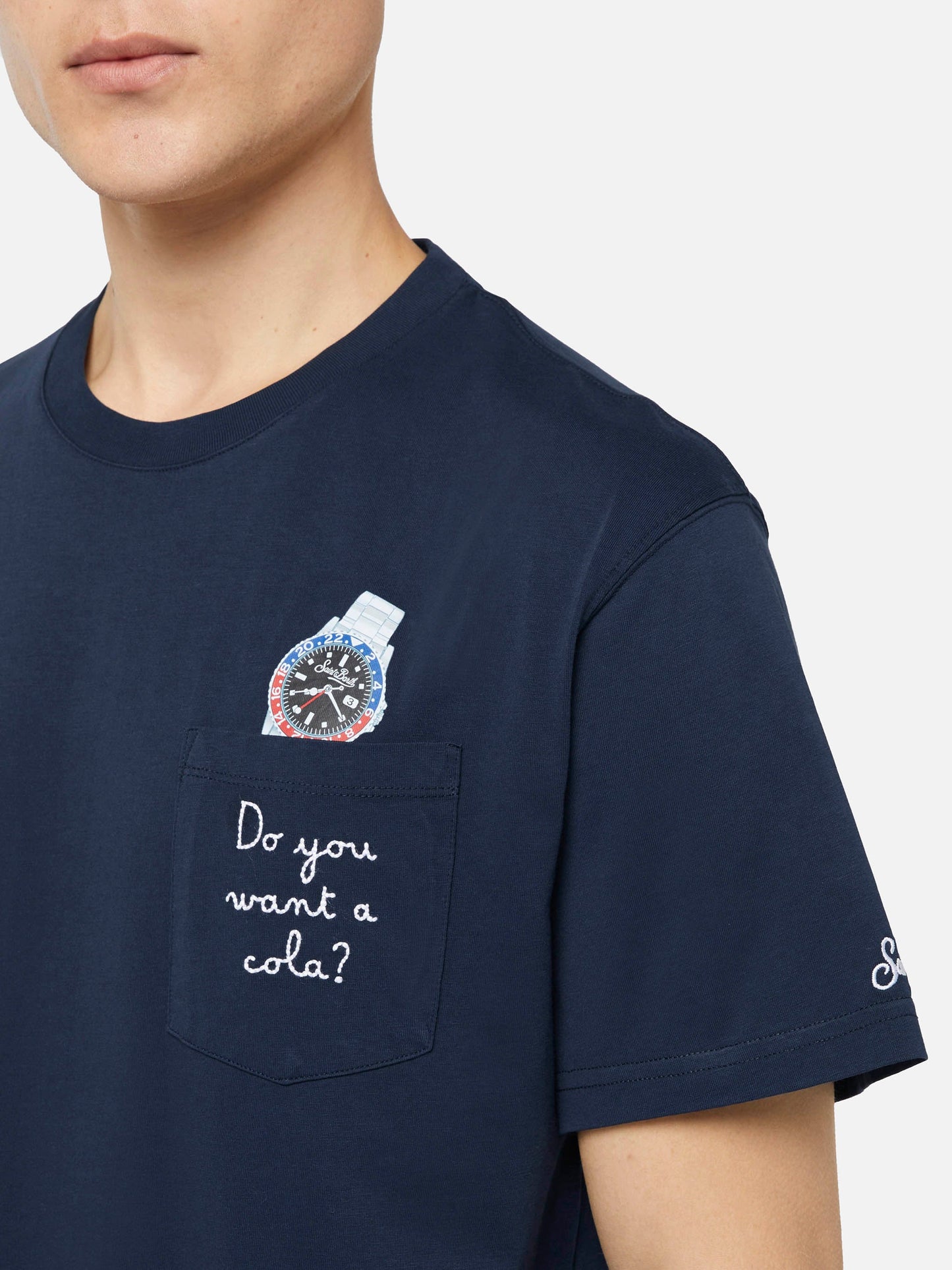 T-Shirt Mc2 Saint Barth Want A Watch da Uomo austin