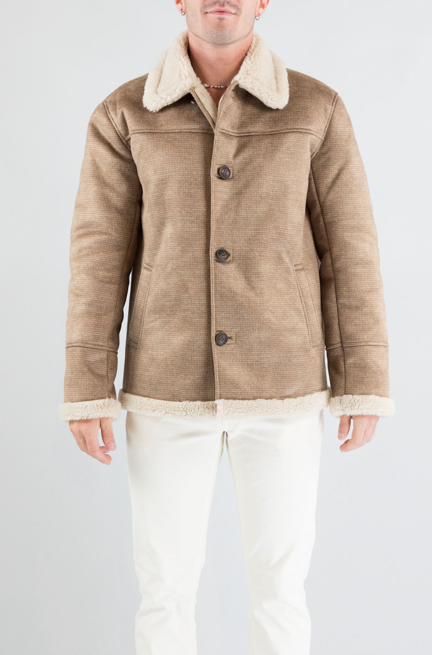 Giubbotto Mc2 Saint Barth Pied De Poule da Uomo kells eco shearling