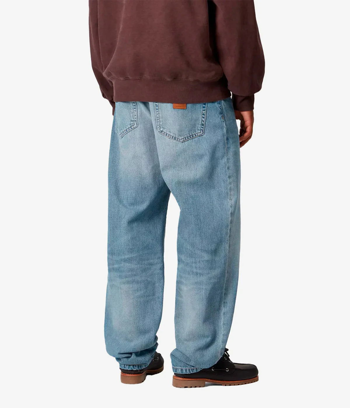 Pantalone Carhartt Wip Blue Burst Washed da Uomo i036728 aaron