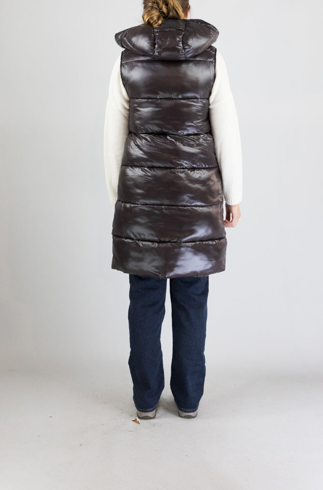 Giubbotto Save The Duck 40009 Brown Black da Donna d80302w love21 iria