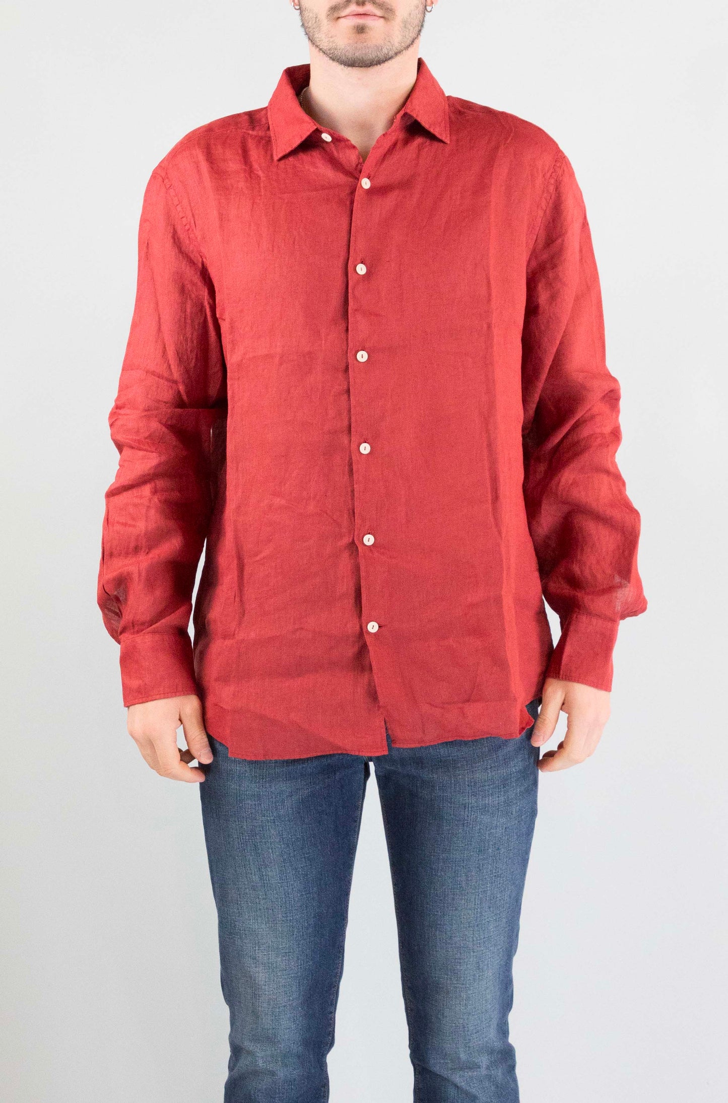 Camicia Mc2 Saint Barth 00139 Linen da Uomo pamplona