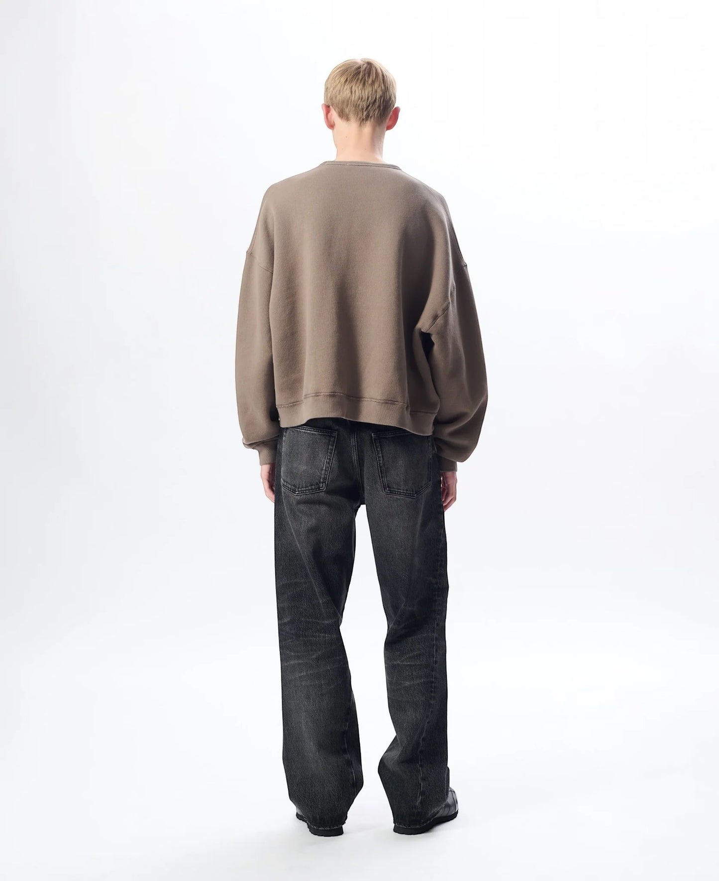 Felpa Sunflower Brown Washed da Uomo 2067 crew