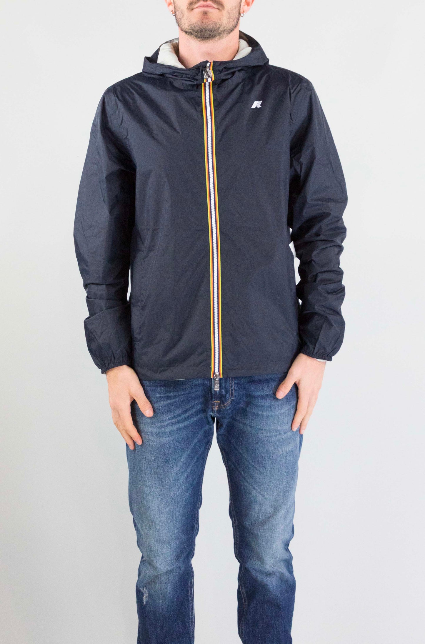 Giubbotto Kway B1a Blue Depth Beige Lt da Uomo k2124ew jake plus