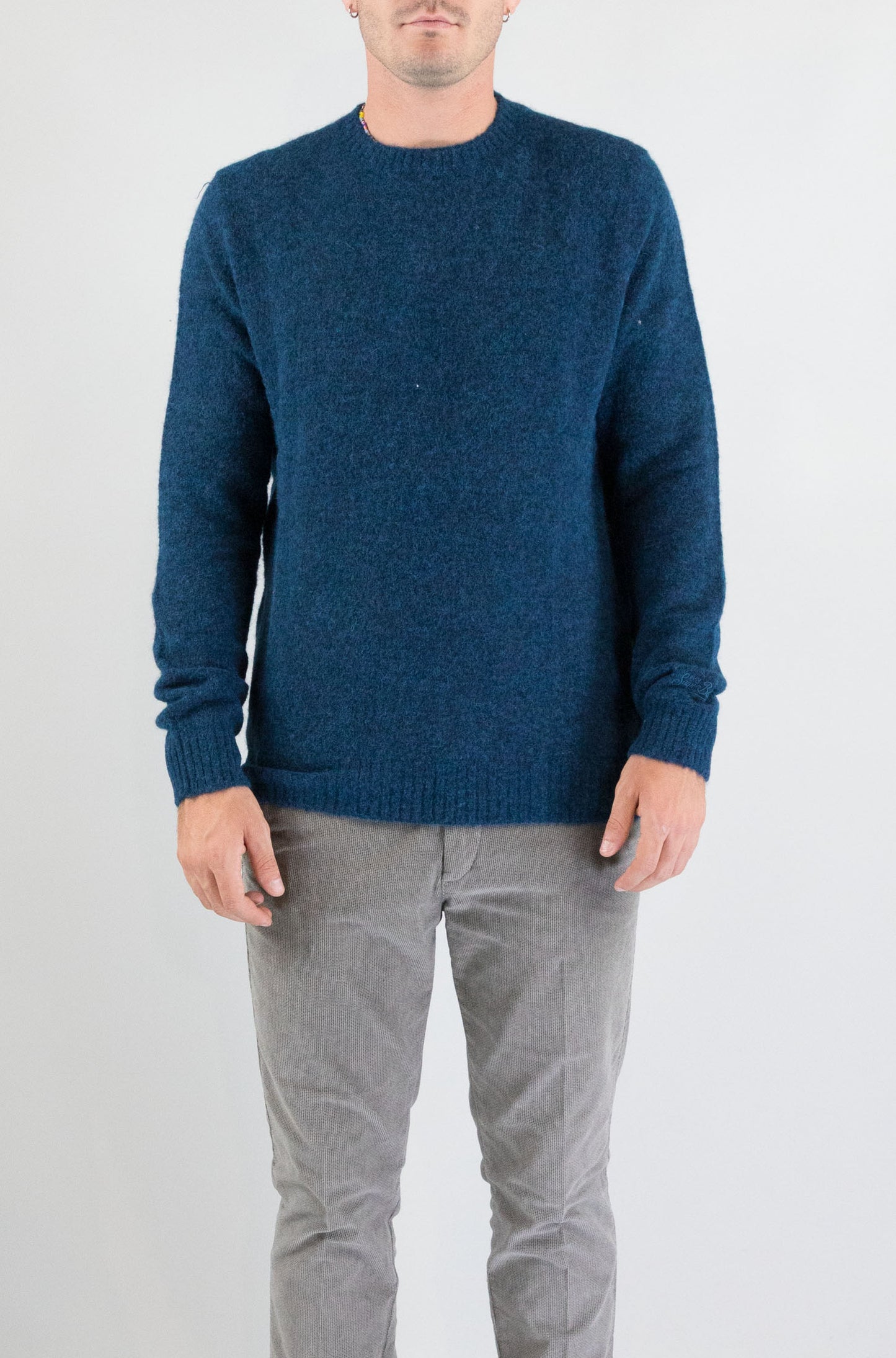 Maglia Mc2 Saint Barth Teal Green da Uomo regent alpaca