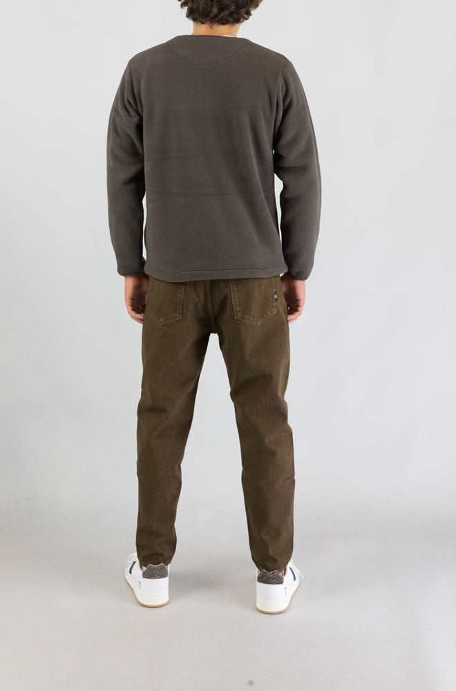 Felpa Snow Peak Dark Brown da Uomo water repellent