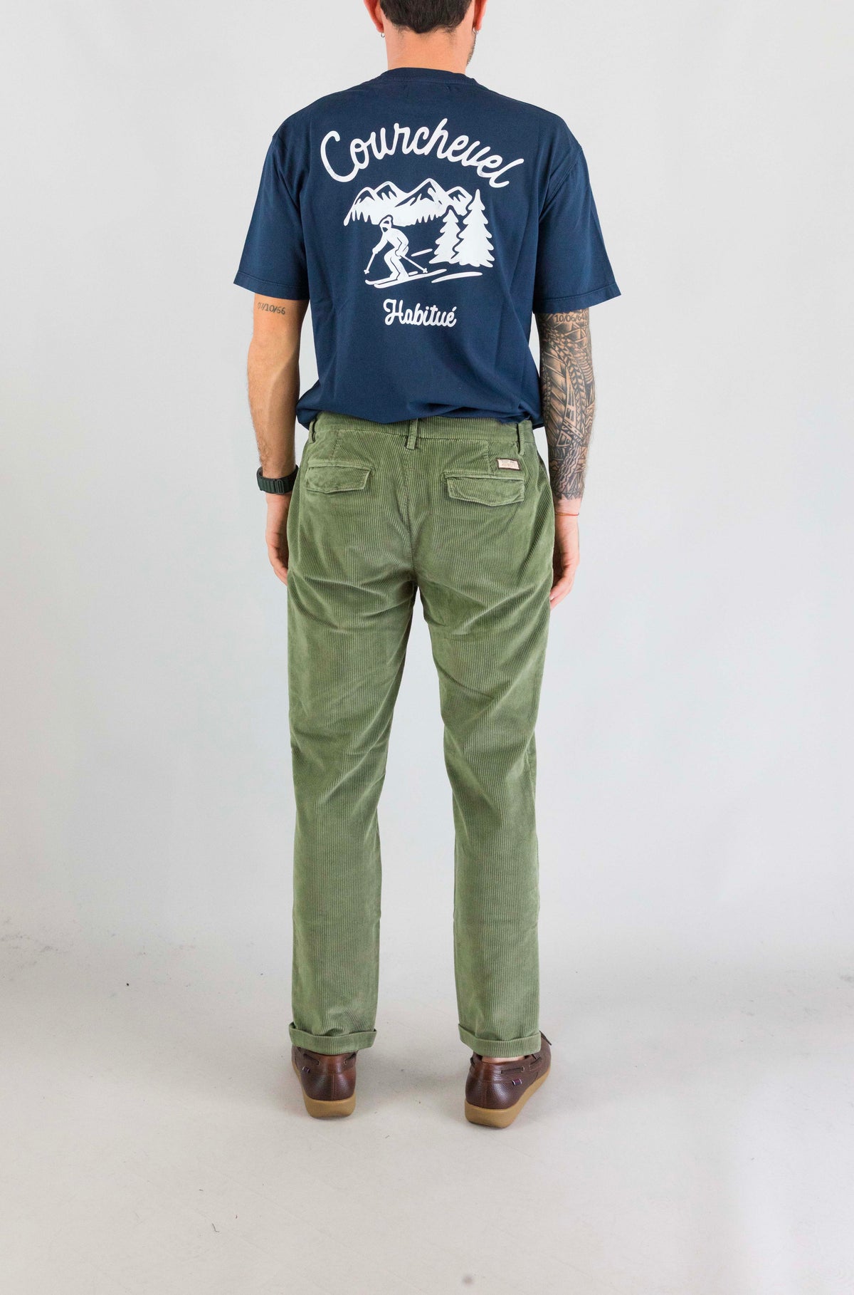 Pantalone 40weft Verde Militare da Uomo brand 3072 56583
