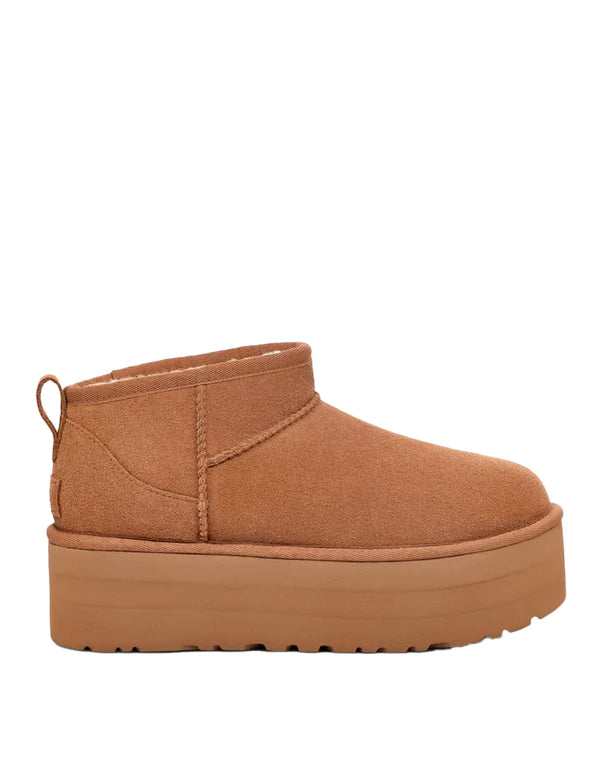Scarpa Ugg Chestnut da Donna CLASSIC ultra MINI platform