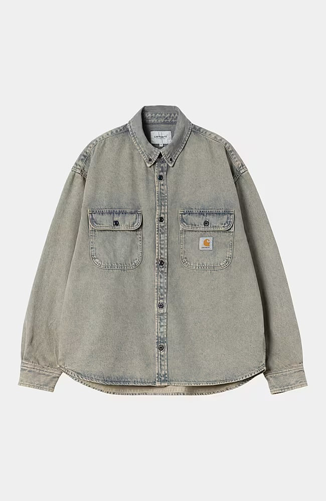 Giubbotto Carhartt Wip Smithdown da Uomo i035821 blue/leather