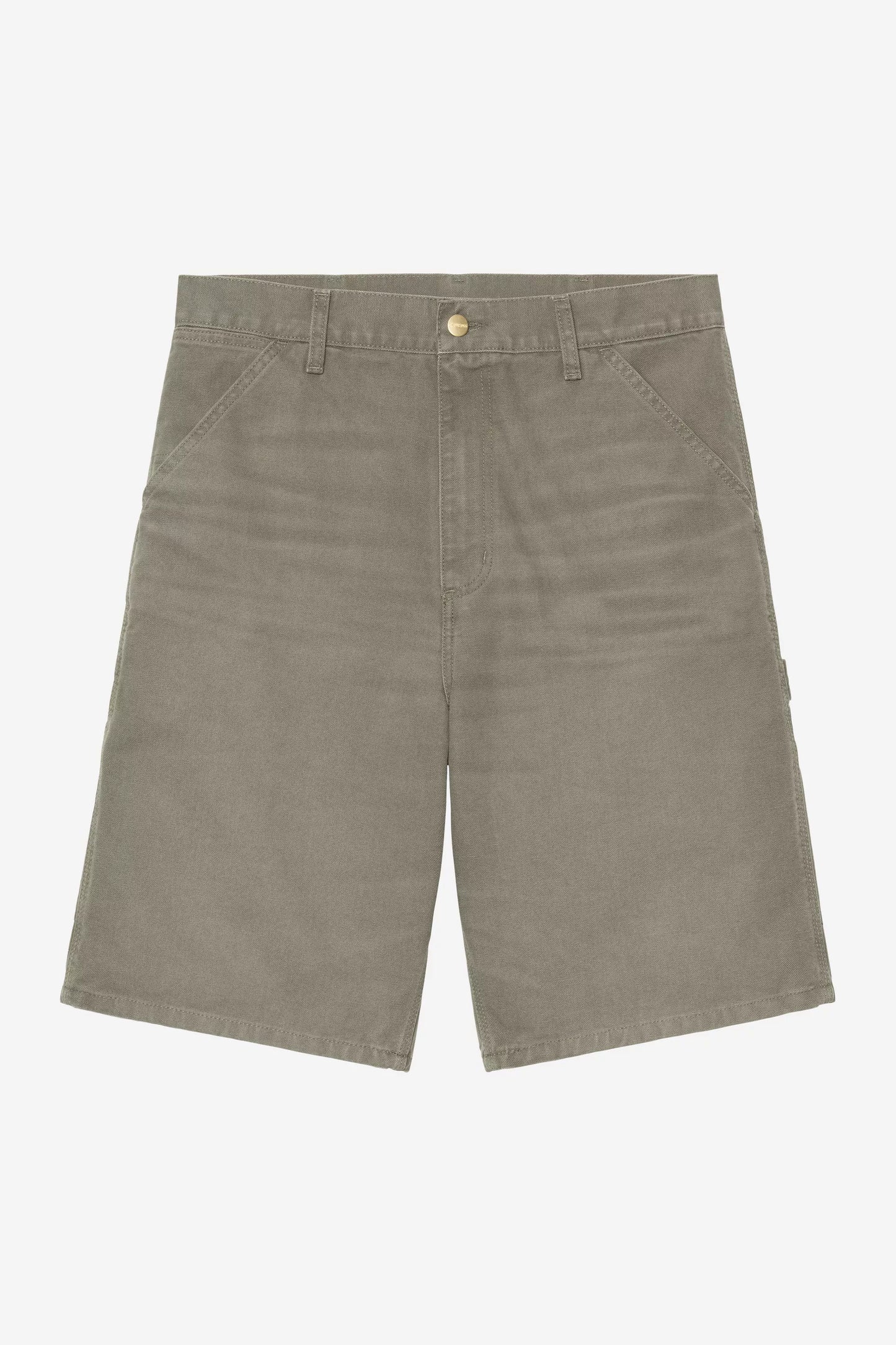 Pantalone Carhartt Wip Leaf Stone Canvas da Uomo i034797 single knee
