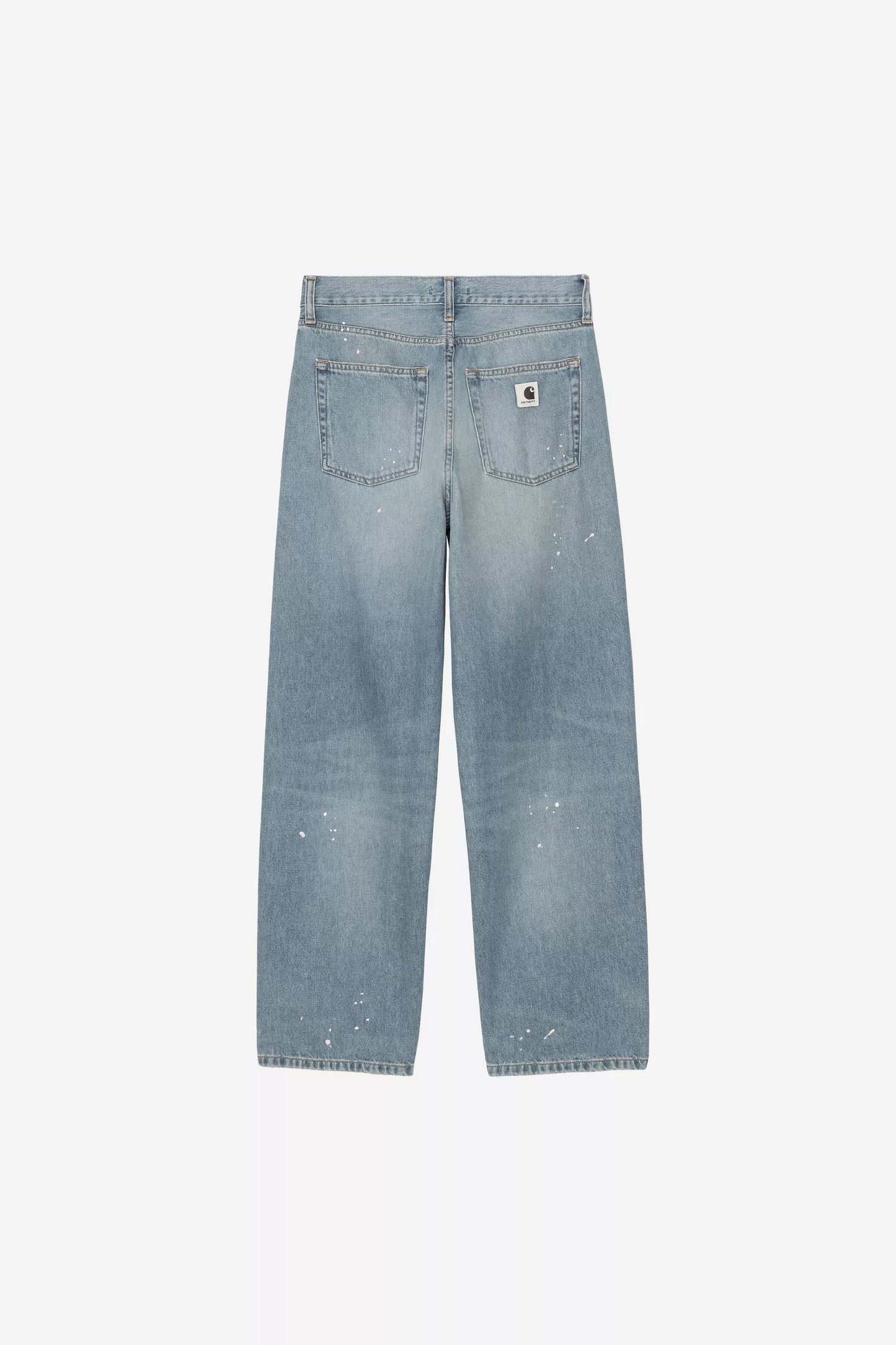 Pantalone Carhartt Wip blue Destroy Wash Splatter da Donna i037026 arin