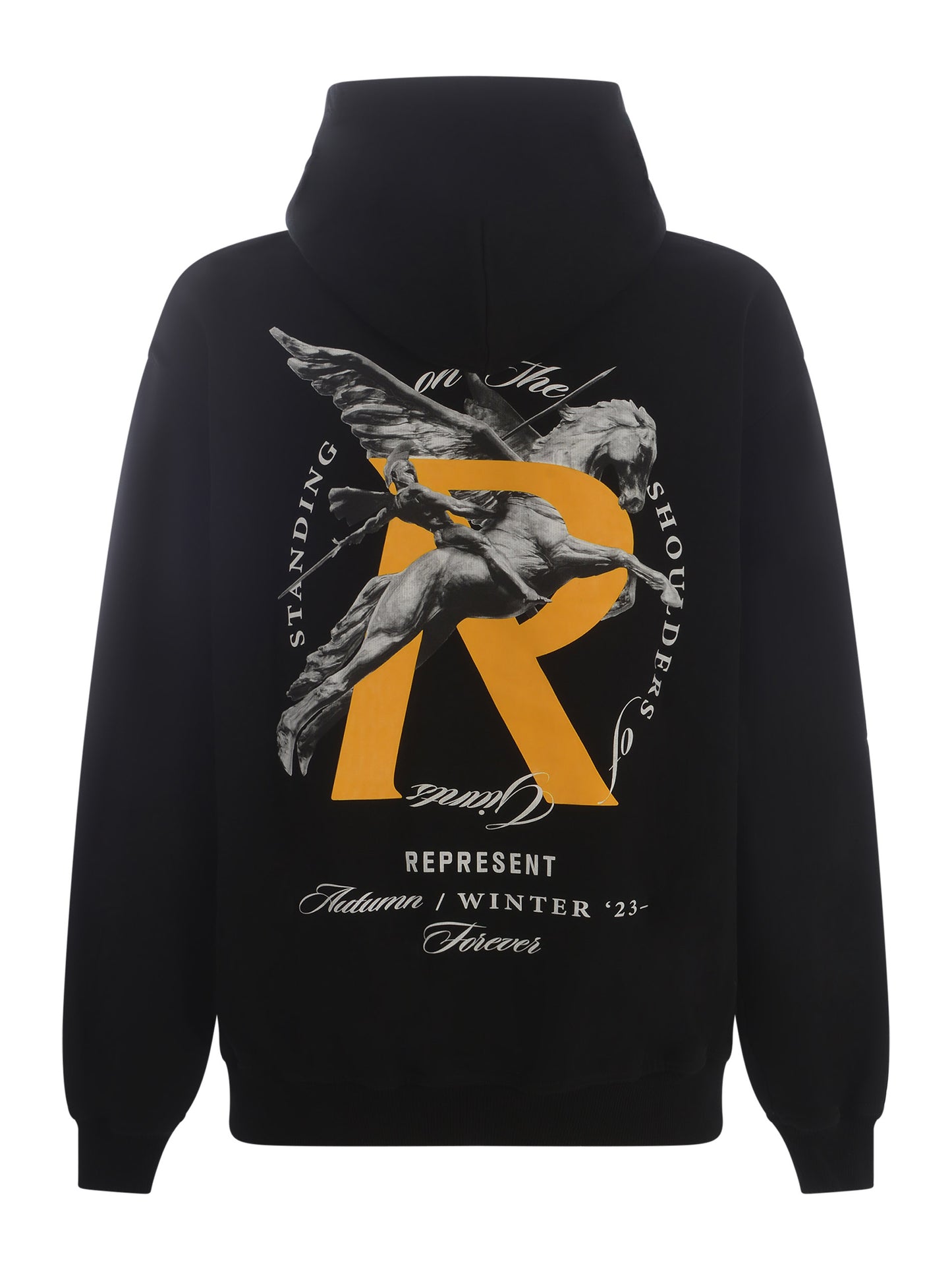 Felpa Represent Black da Uomo MH4021-01