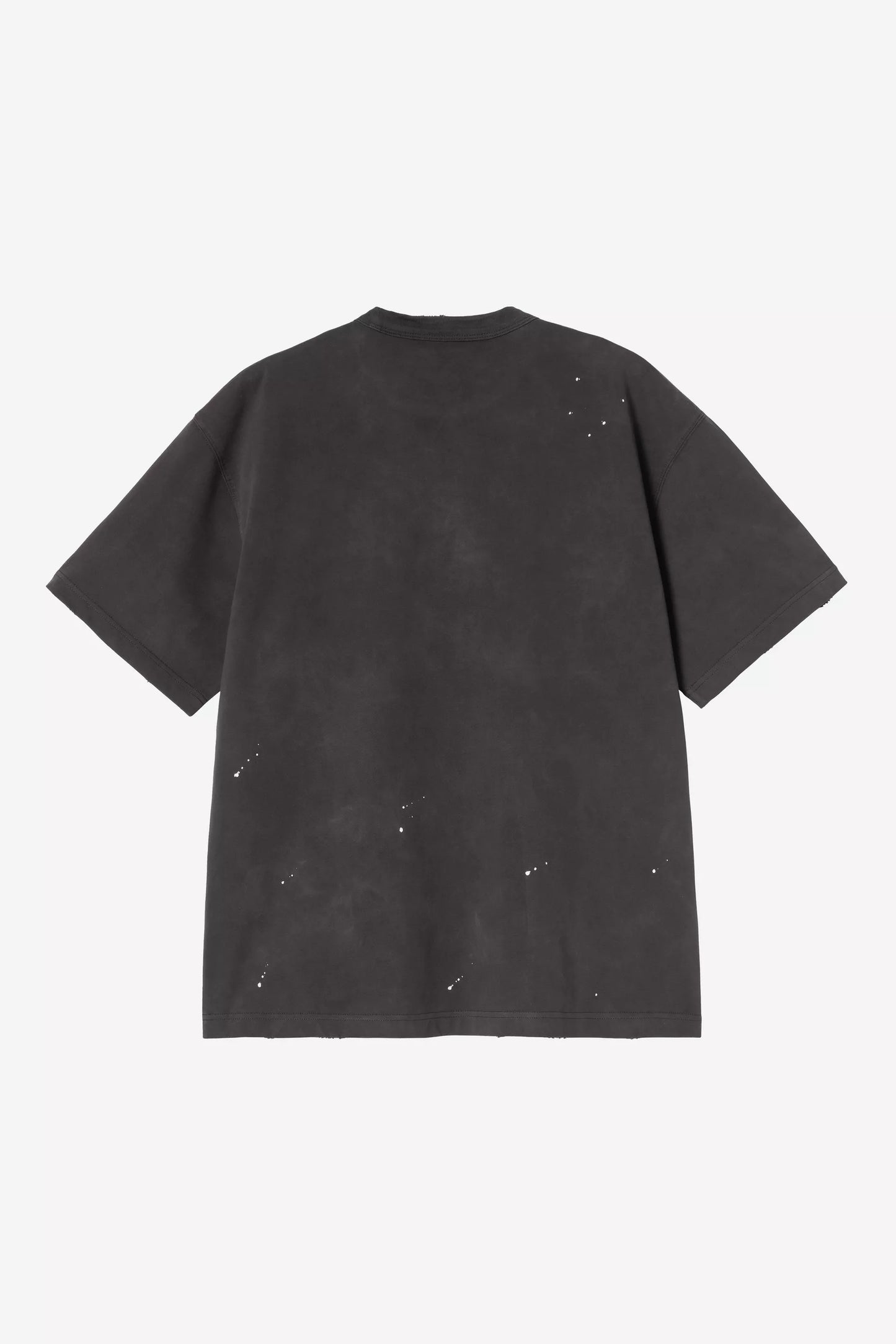 T-Shirt Carhartt Wip Black Destroy Wash Splatter da Uomo i036853 painter