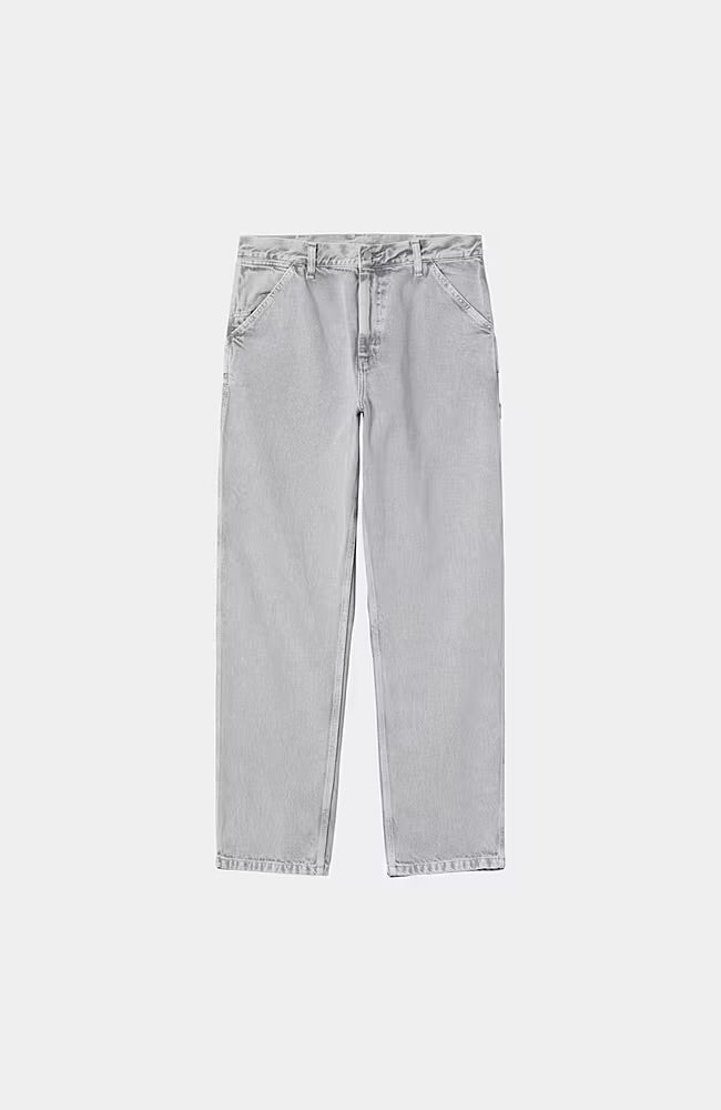 Pantalone Carhartt Wip Black Chalk Wash da Uomo i035826