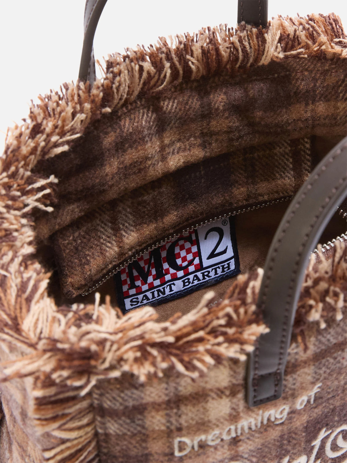 Borsa Mc2 Saint Barth Tartan 1812 da Donna vanity mini wool