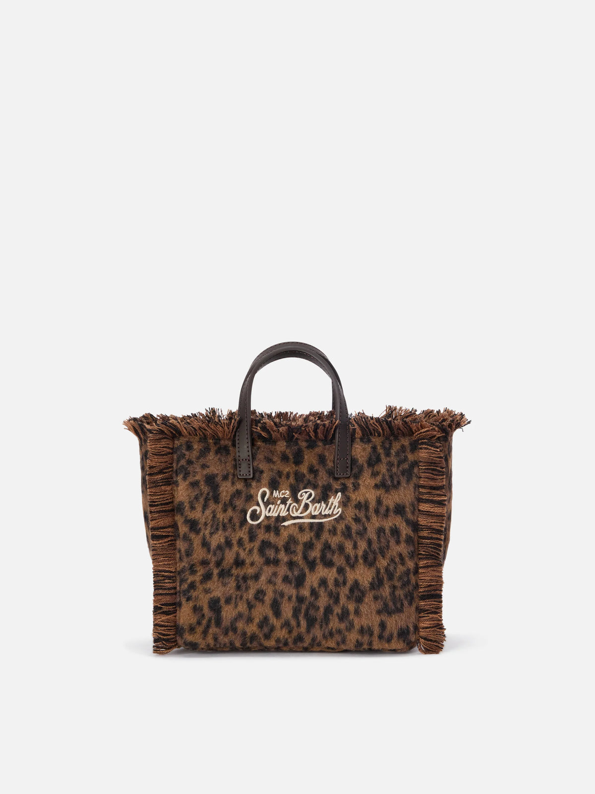 Borsa Mc2 Saint Barth 212 Dark Leopard da Donna vanity mini felt n