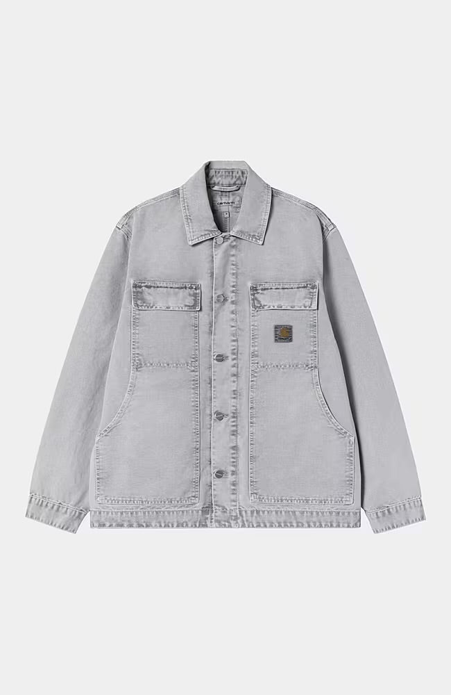 Giubbotto Carhartt Wip Black Chalk Wash da Uomo i035817