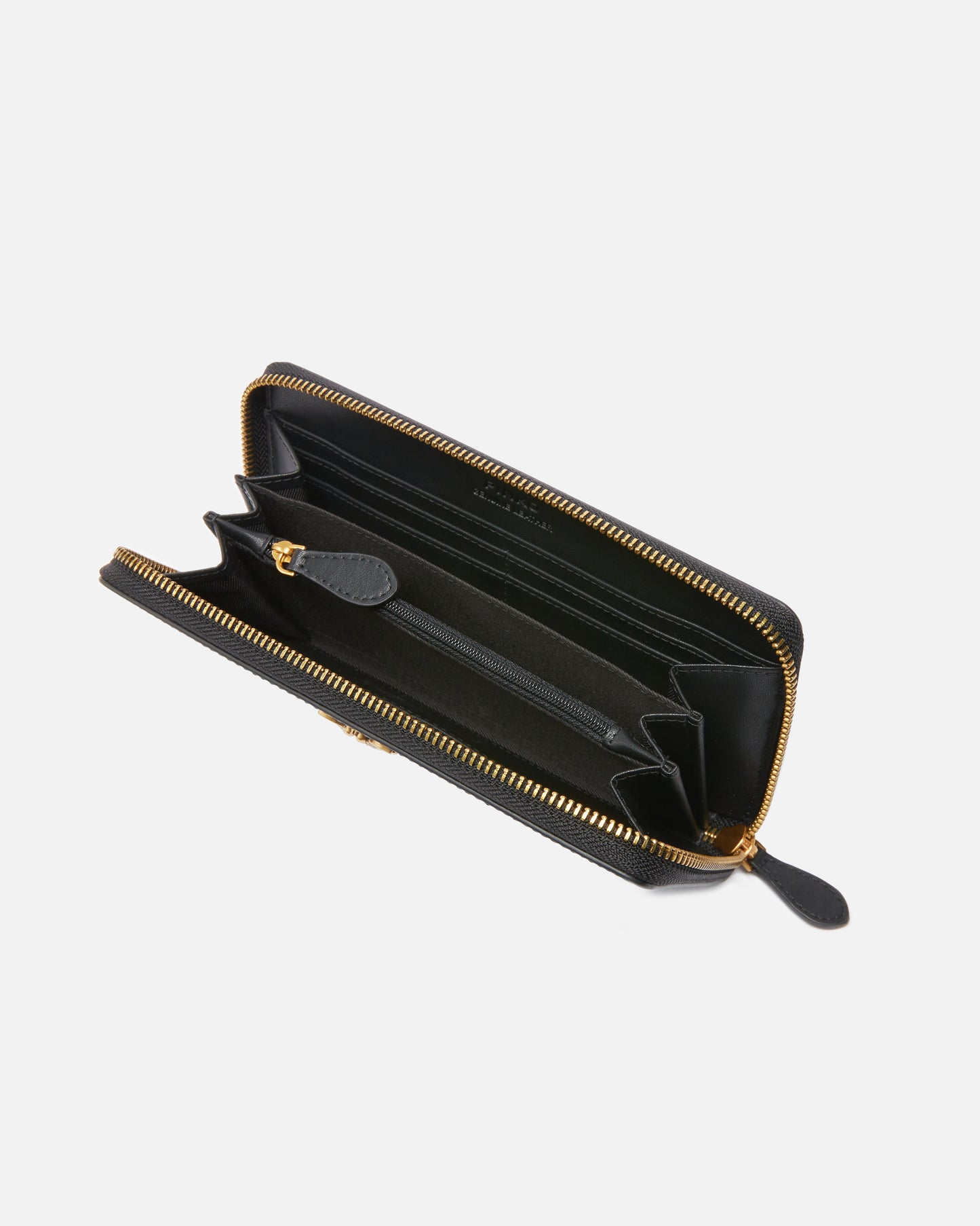 Portafogli Pinko Nero Antique Gold da Donna ryder zip around