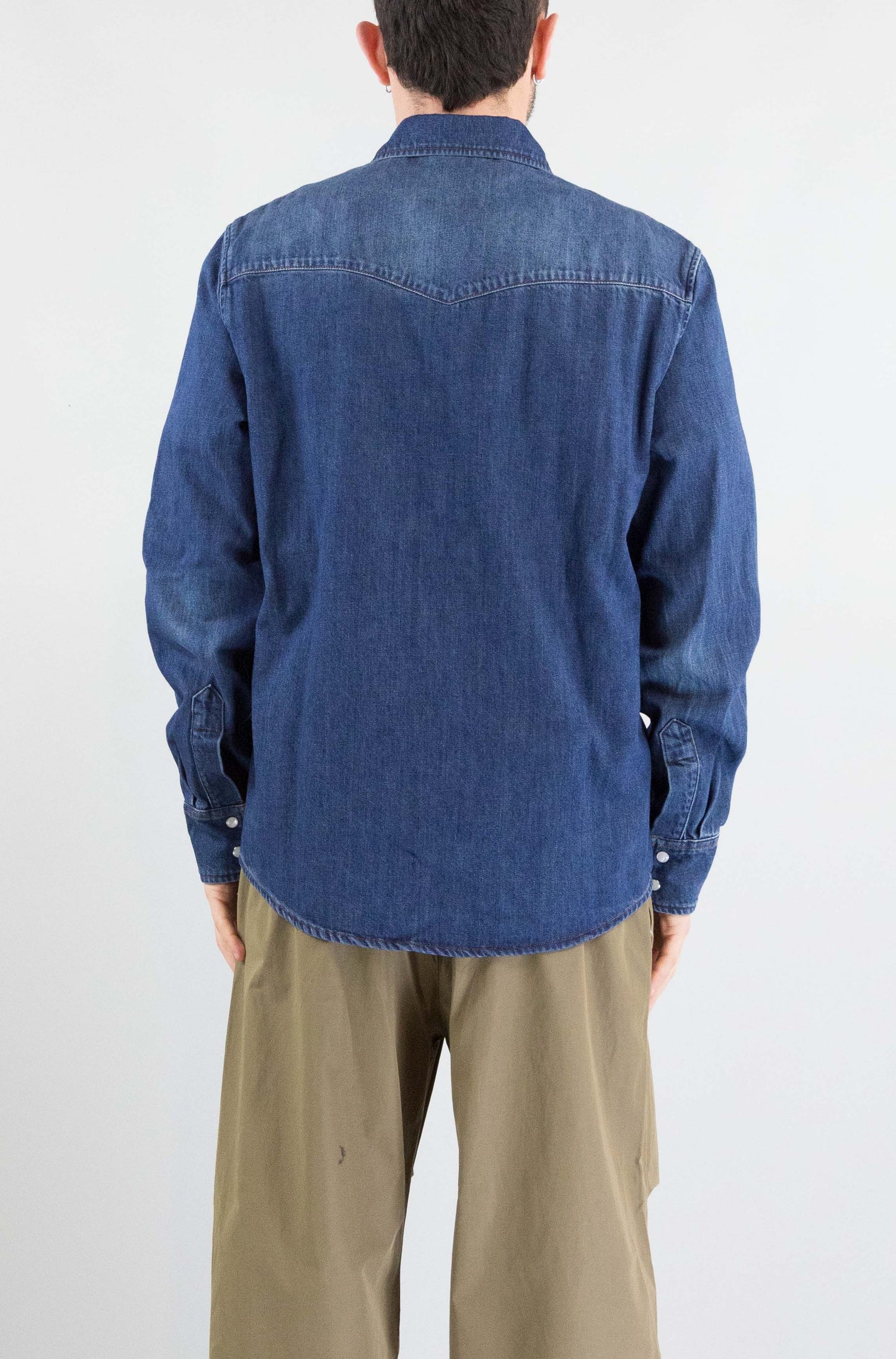 Camicia Apc Indigo da Uomo cohme h12632