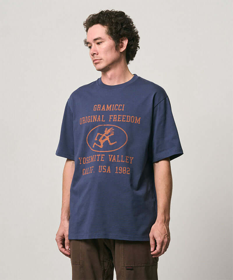 T-Shirt Gramicci Navy da Uomo g6fm t085