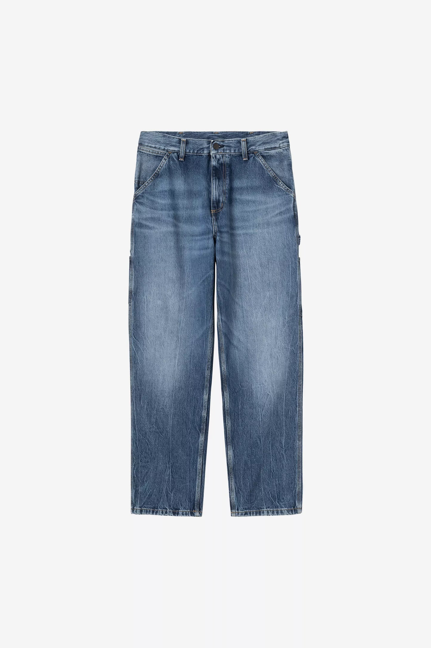 Jeans Carhartt Wip Blue Marble Used da Uomo i032024 single knee