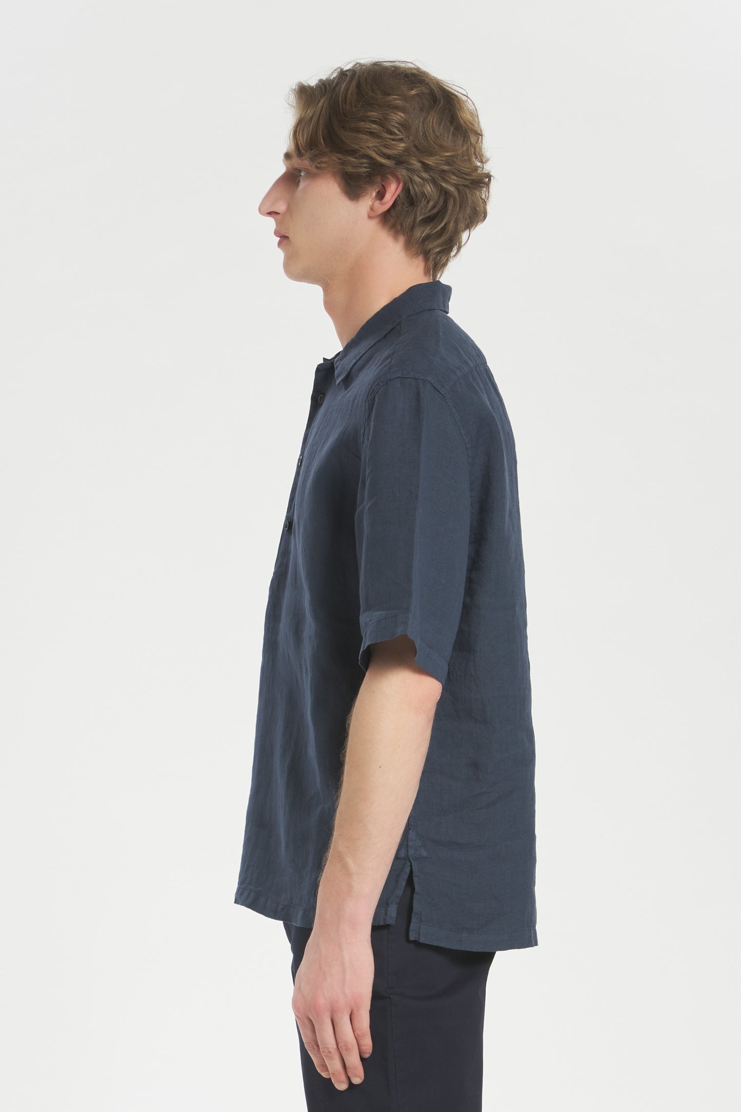 Camicia Barena Navy da Uomo cau5072 mola telino