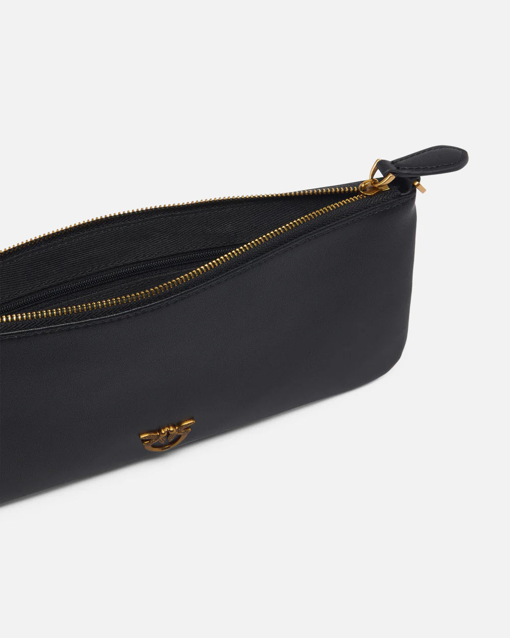 Borsa Pinko Nero Oro da Donna horizontal flat vitello seta