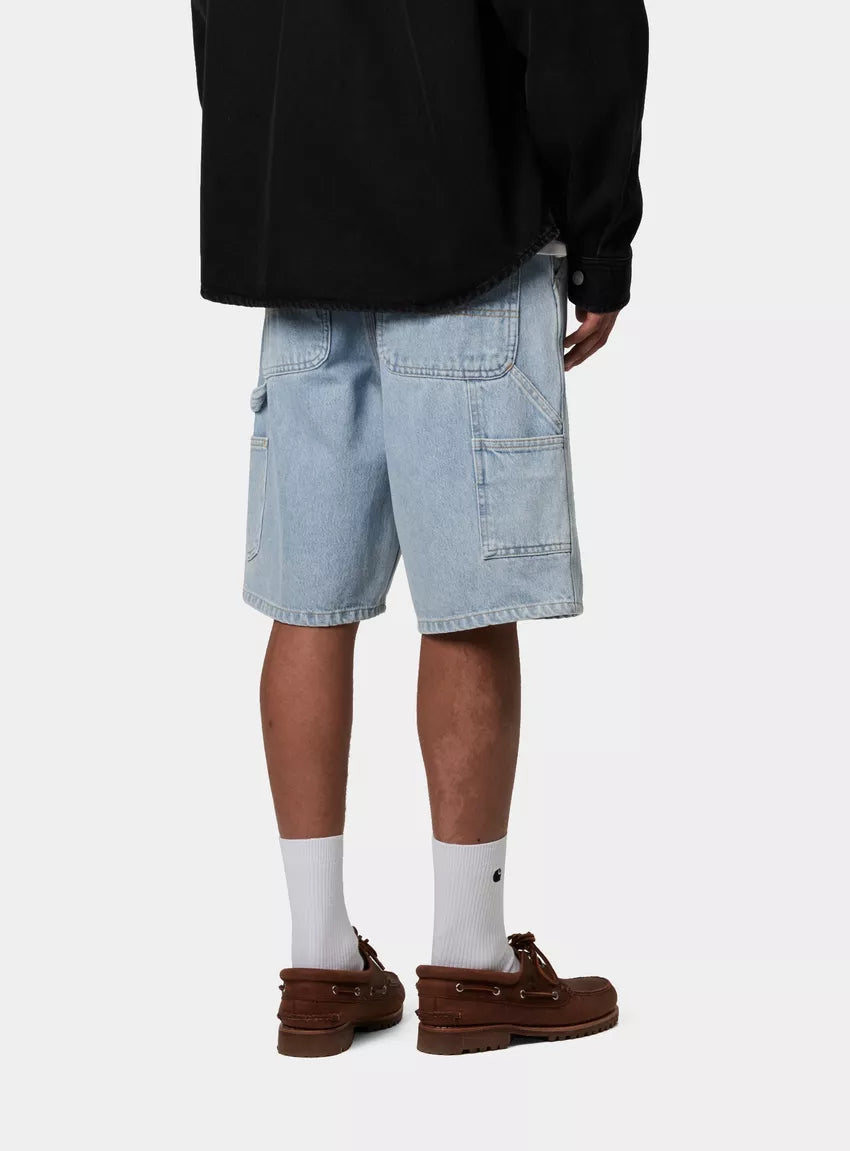 Jeans Carhartt Wip Blue Heavy Stone Bleached da Uomo i032026