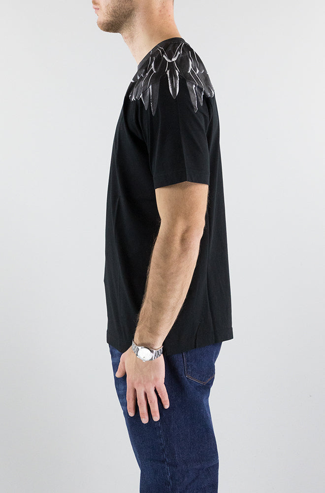 T-Shirt Marcelo Burlon Nero da Uomo CMAA018C99JER0011010