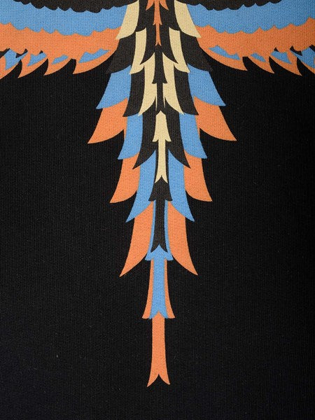 Felpa Marcelo Burlon Nero da Uomo CMBA097F23FLE0011033