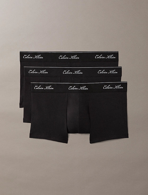 Mutanda Calvin Klein Black Otm Wb da Uomo lv00nb4607 tm6 low rise trunk 3pk