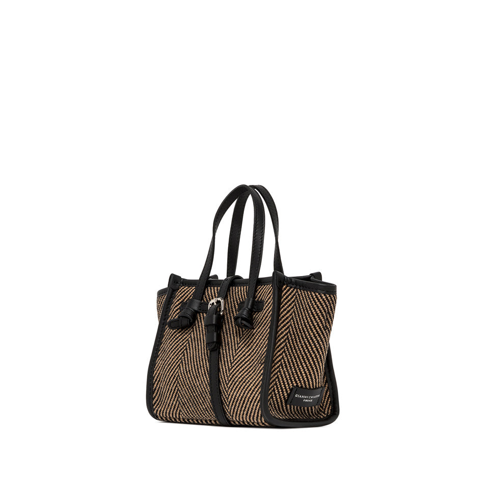 Borsa Gianni Chiarini Nero da Donna bs 8065/comm spiga