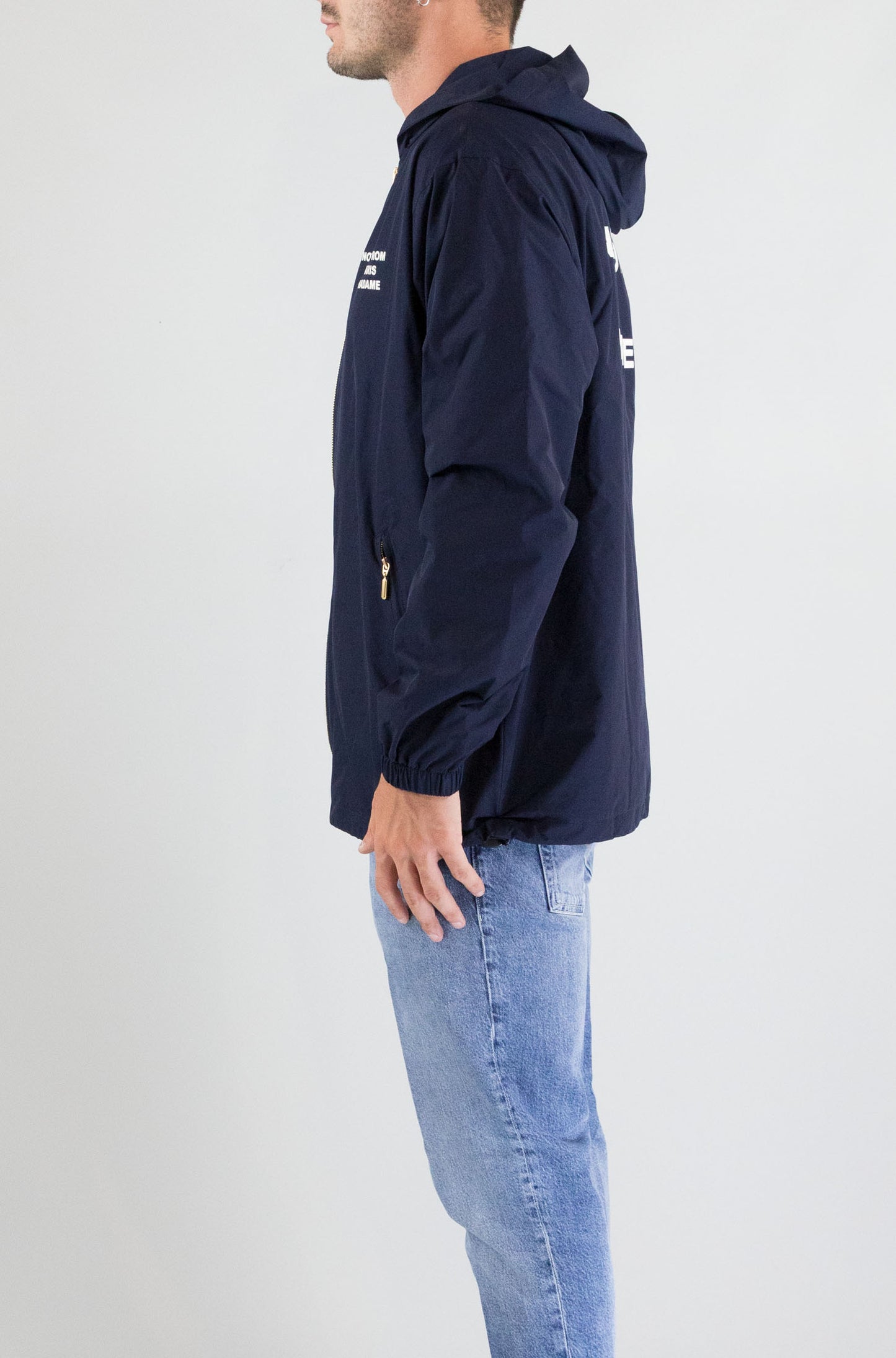 Giubbotto Drole De Monsieur Navy da Uomo veste capuche slogan jt250 pl168