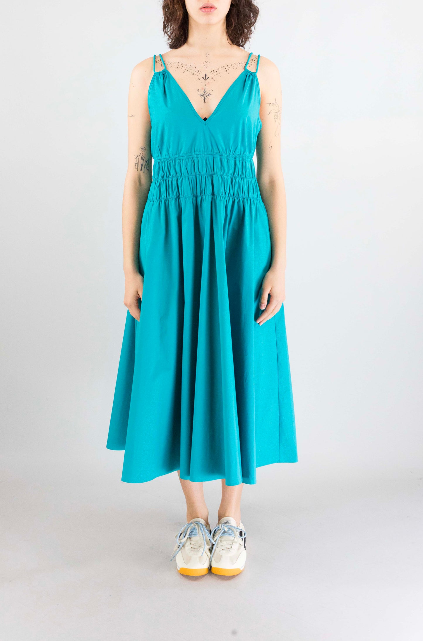 Abito Pinko Verde Lago da Donna amie comfort popeline