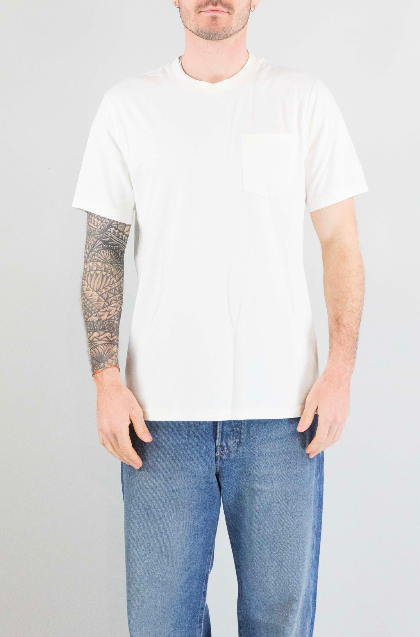 T-Shirt Mc2 Saint Barth 10l Cream da Uomo bakewell