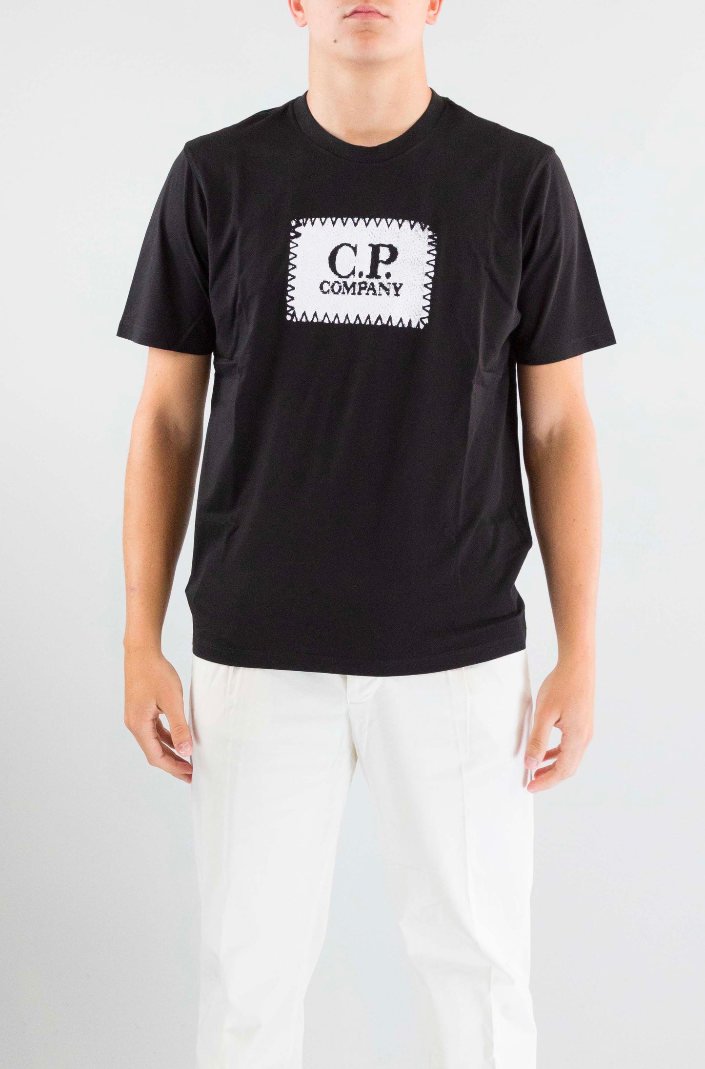 T-Shirt Cp Company Black da Uomo rccmts723a 005100w