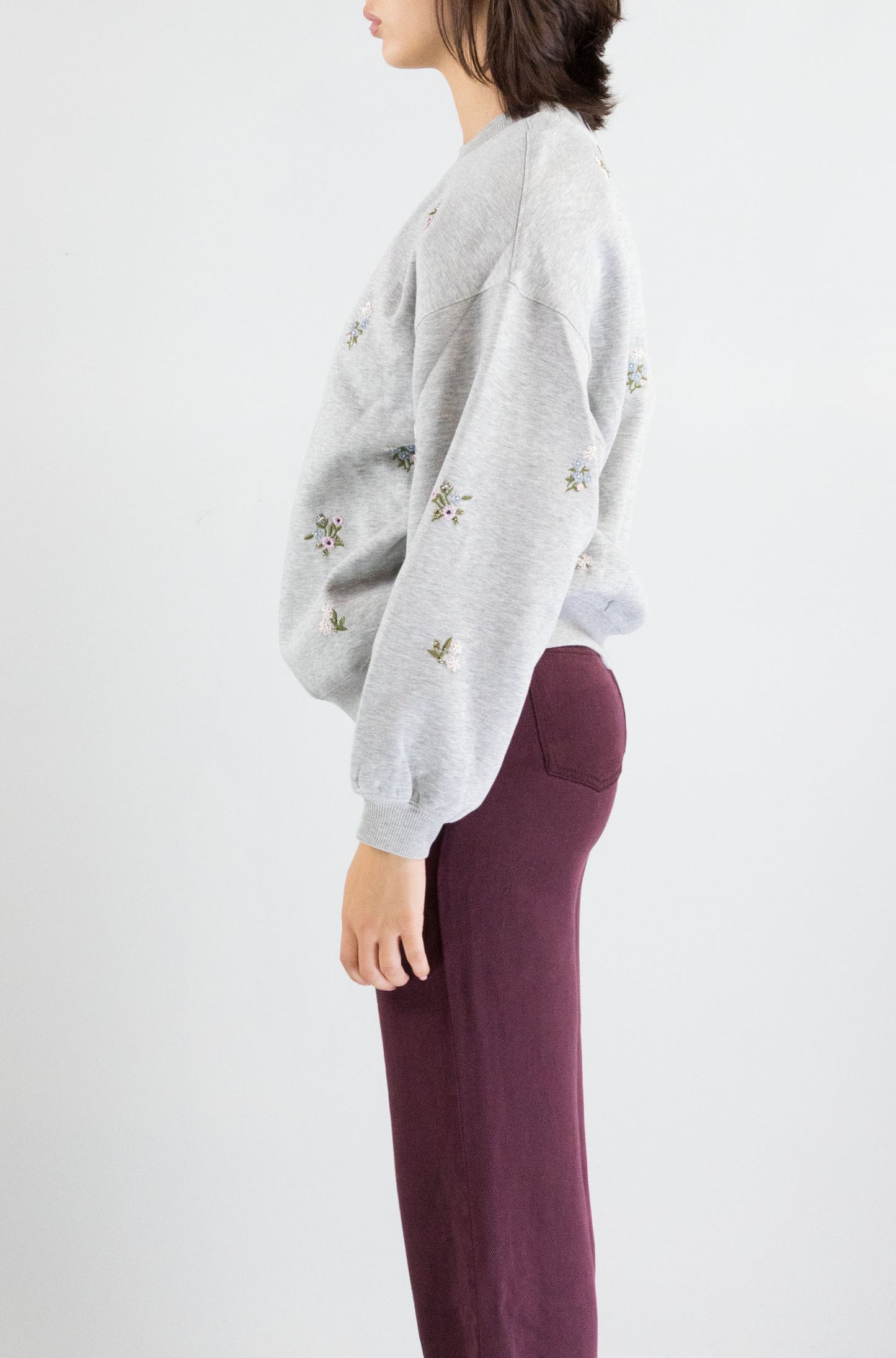 Felpa Des Petits Hauts Gris Chine da Donna joya