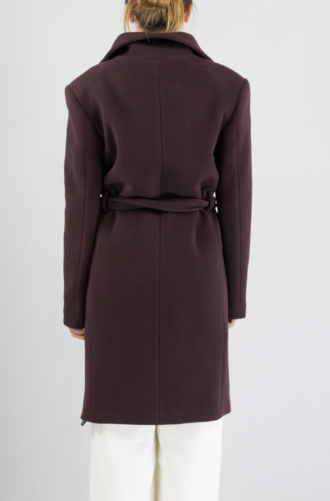 Cappotto Pinko Bordeaux da Donna citiso