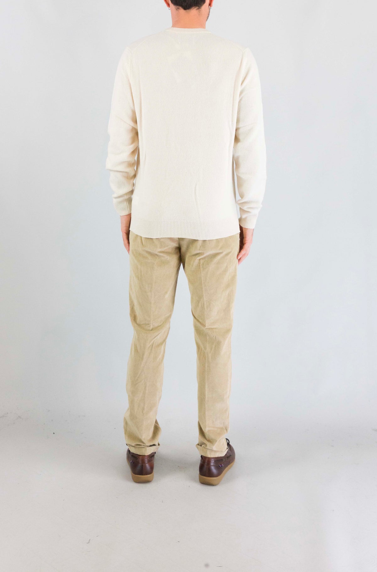 Maglia Mc2 Saint Barth Off White da Uomo regent lambswool