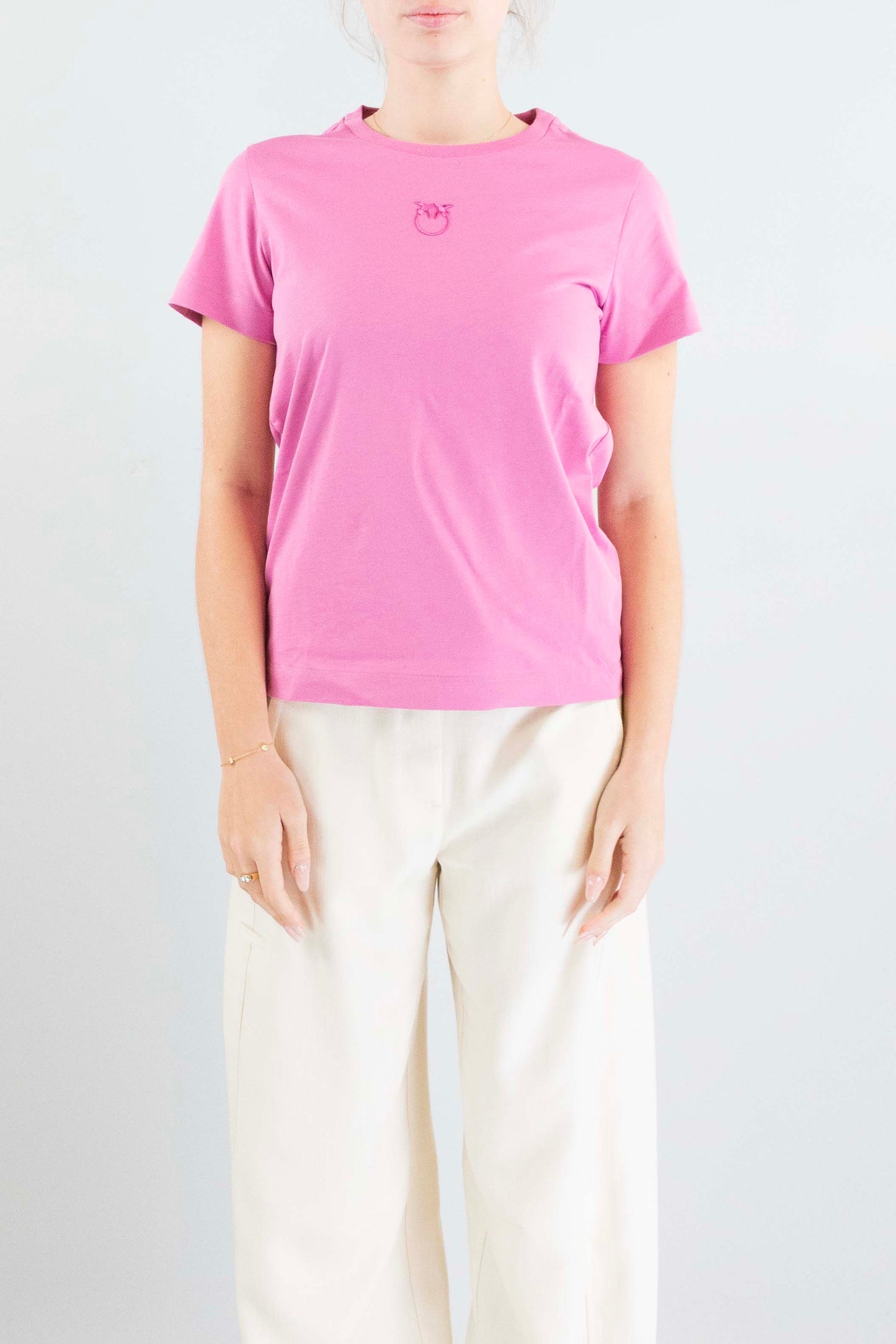 T-Shirt Pinko Rosa da Donna bussolotto